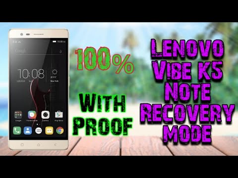 How to get your Lenovo Vibe K5 Note into Recovery Mode | Hard Reset lenovo vibe k5 note