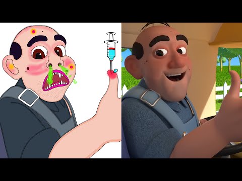 Wheels on the Bus - CoComelon | Funny Art🤣 | Funny Drawing | Art Meme