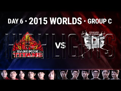 BANGKOK TITANS vs EDWARD GAMING Highlights | 2015 LoL World Championship S5 D6G3 | BKT vs EDG