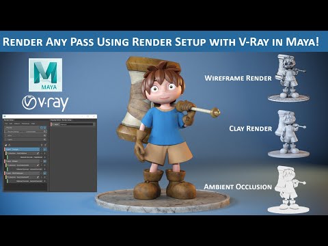 Create Render Layers with Render Setup in Maya with V-Ray