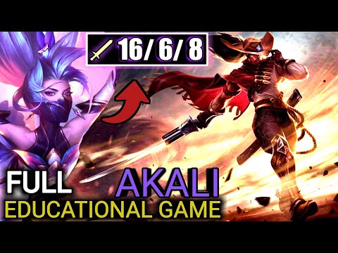 (FULL EDUCATIONAL) Akali Mid Carrying In High Elo-Akali vs Yasuo S13 How To Counter Yasuo |Care4Dash
