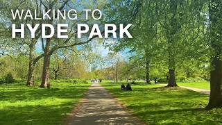 London Sunny Day Walk to Hyde Park | Kensington Gardens CLOSED! | London Walking