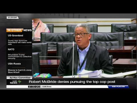 Robert McBride denies ambitions for top cop post