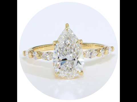 Inel de logodna Aur Galben 14K cu Diamante de Laborator 2.30 ct – Florence