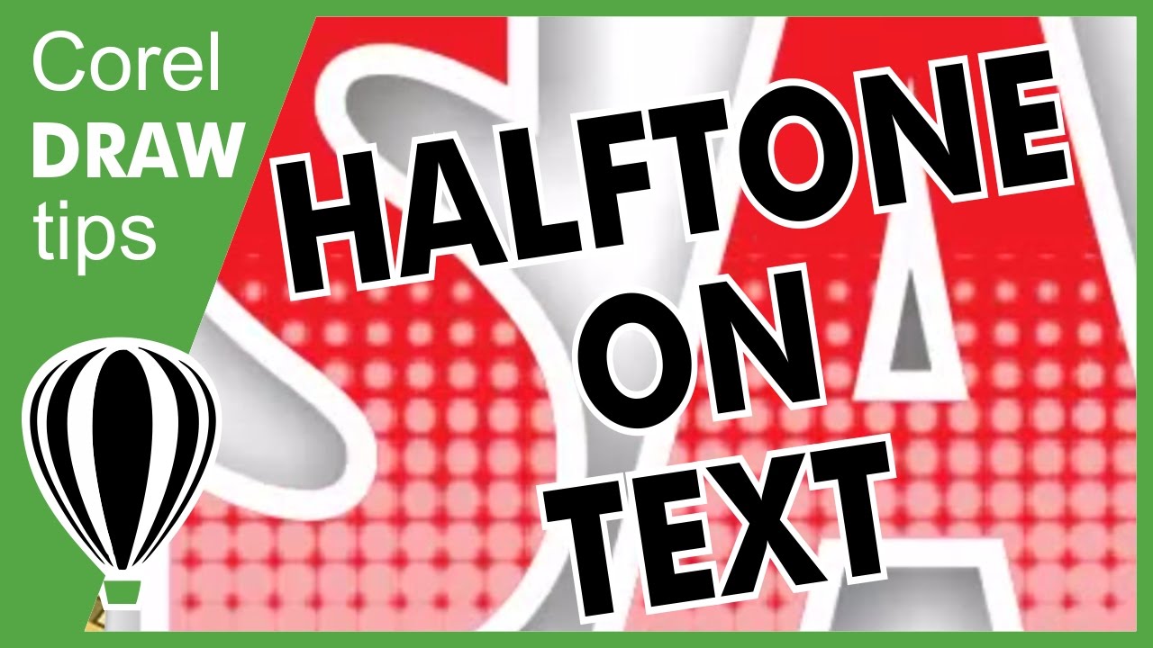CorelDRAW Halftone Text Trick