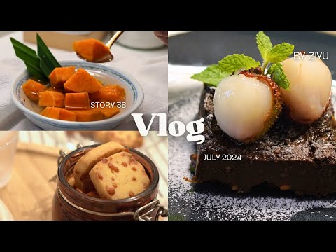 Food aesthetic vlog | Aesthetic Cooking and Baking | Healthy Cake, Cheese cookies| Weekly routine 🌻