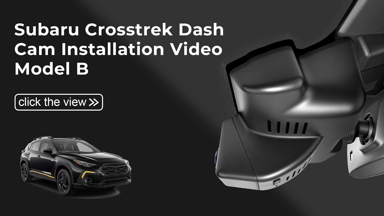 2024-2026 Subaru Crosstrek Dash Cam Install | OEM-Style Front 4K Rear 1080P (Model B) 061A