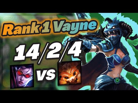 Vayne Vs Gnar - Challenger Gameplay Rank 1 Vayne