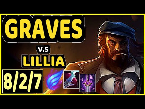GILIUS (GRAVES) vs LILLIA - 8/2/7 KDA JUNGLE GAMEPLAY - EUW Ranked GRANDMASTER