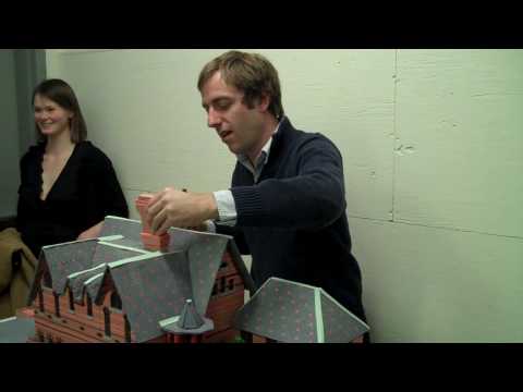 Ace of Cakes finishing The Mark Twain House cake