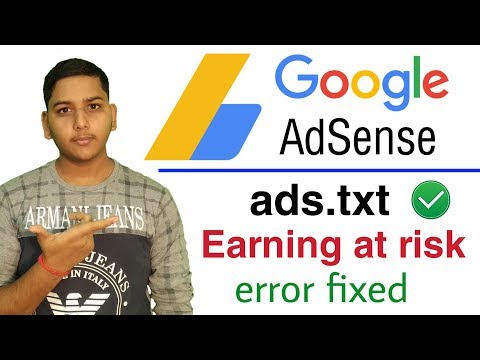 Fix Google Adsense Ads.txt Earning At Risk Error For Blogger And WordPress | Niraj Yadav