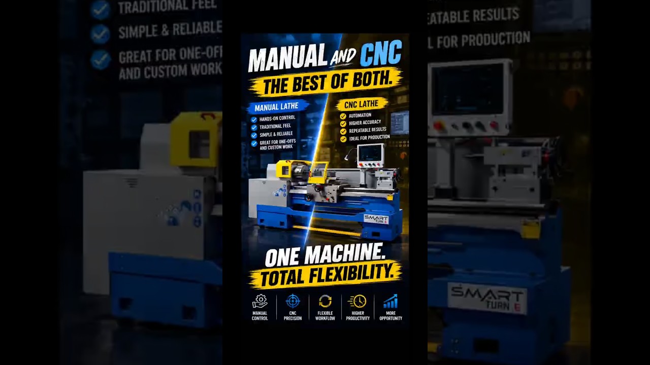 The Ultimate Hybrid: How a Smart CNC Lathe Blends Manual Control with Modern Automation