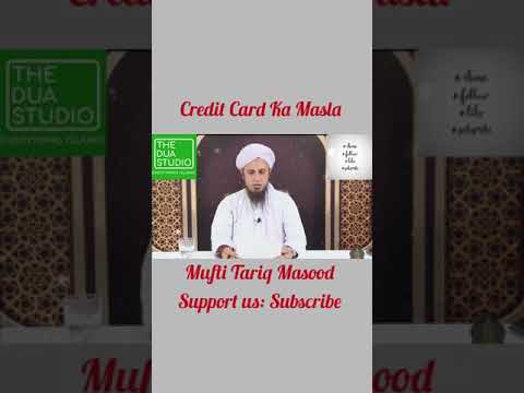 Credit Card Use Karna Jayaz Hai? Mufti Tariq Masood- Masail Ke Hal #Shorts