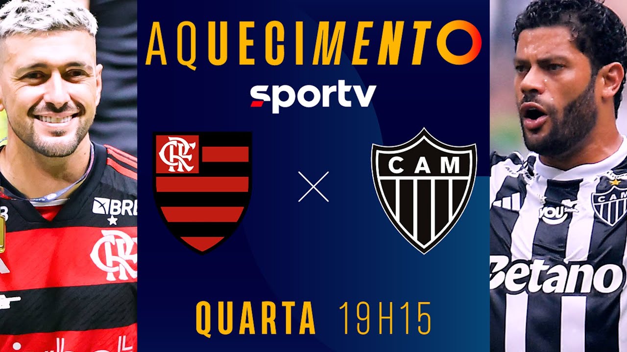 FLAMENGO X ATLÉTICO-MG | AQUECIMENTO AO VIVO E COM IMAGENS | BRASILEIRÃO 2024 | #live | sportv
