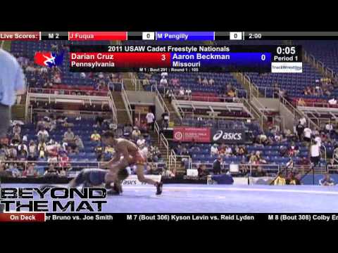Cadet Freestyle 105 - Darian Cruz (PA) vs. Aaron Beckman (MO)