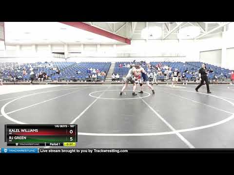 187 Lbs Round 2 - Kalel Williams, MI Vs Rj Green, MI Ad5d