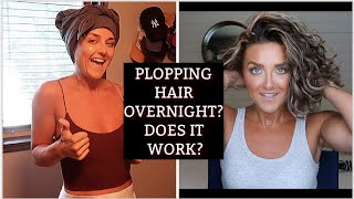 HOW I PLOP MY CURLY HAIR | OVERNIGHT | EASY