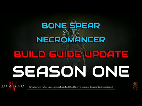Diablo 4 Season 1 Bone Spear Necromancer Leveling Build Guide UPDATE