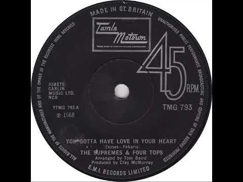 UK New Entry 1971 (205) The Supremes & The Four Tops - You Gotta Have Love In Your Heart