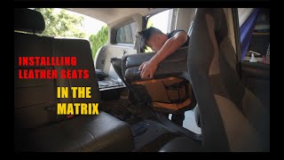 Matrix gets Leather Seats. Replacement DIY