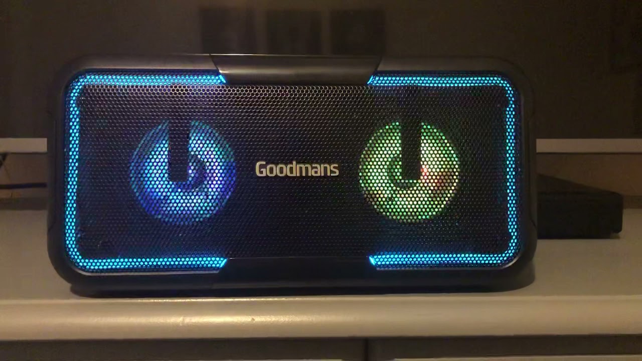 Watch video Goodmans party high bass speaker best budget Bluetooth speaker £25 B&M Now Goodmans party high bass speaker best budget Bluetooth speaker £25 B&M