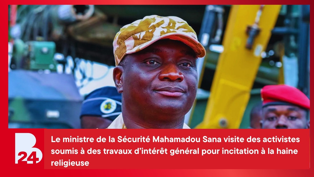 Mahamadou Sana visite les activistes soumis à des travaux d’intérêt général