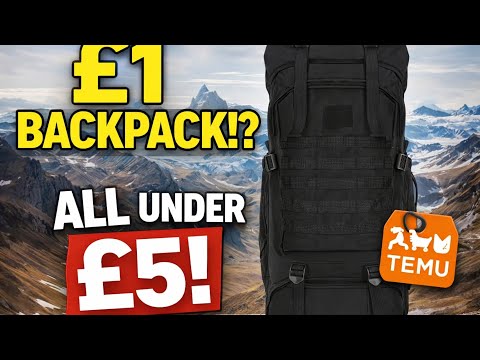 £1 Camping Backpack!? Temu 7 Day Coupon Challenge