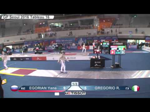 FE F S Individual Seoul GP 2016 T16 07 yellow EGORIAN RUS vs GREGORIA ITA