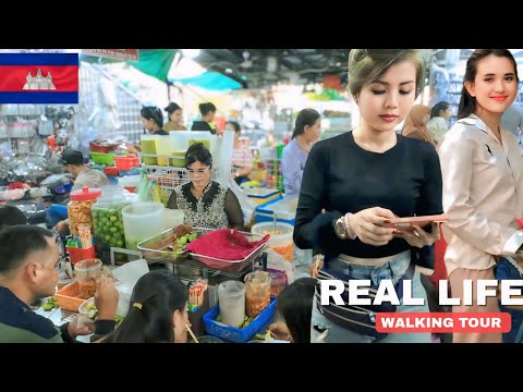 Real Local Life in Phnom Penh | Best Local Market Walking Tour February 2026 & Street Food Scene 