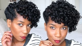 Faux Tapered Cut Natural Hair Updo - Naptural85
