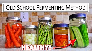 Lacto Ferment Vegetables! Old School Way Of Preserving Food