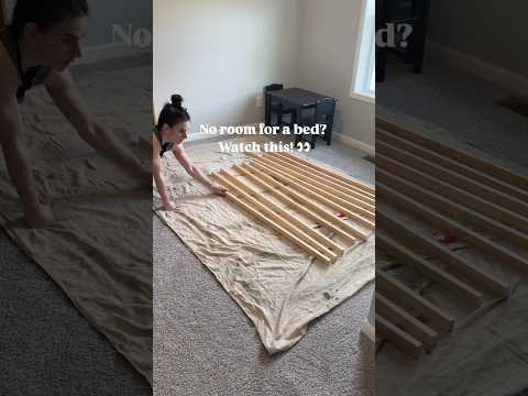 DIY murphy bed. The best space saver!