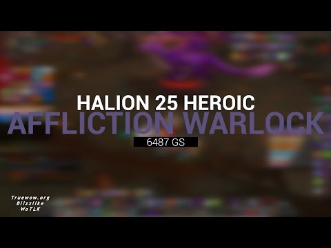 Affliction Better than Demo Warlock? | Halion 25 Heroic | Affliction Warlock PvE WoTLK | RS 25 HC