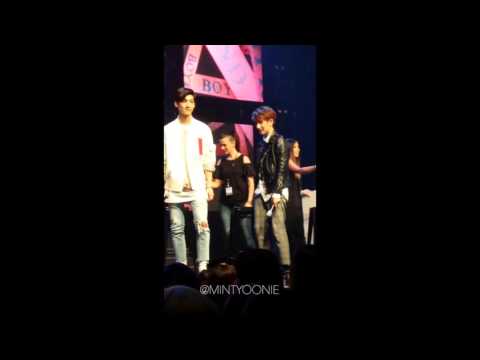160206 BOYFRIEND Minwoo's Cute English @ KPOP PARTY SYDNEY