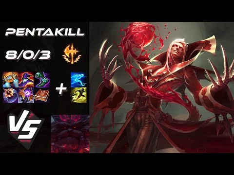 TOP Vladimir vs Ornn [PENTAKILL] - EU Master Patch 26.1