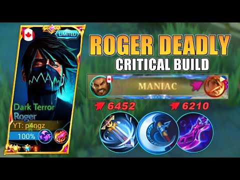 ROGER DEADLY CRIT BUILD OP DAMAGE 🔥 | ROGER BEST BUILD 2022 | MLBB