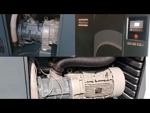 Atlas Copco GA45 Oil Injected Screw air Compressor #compressor #industrial #atlascopco #air #viral