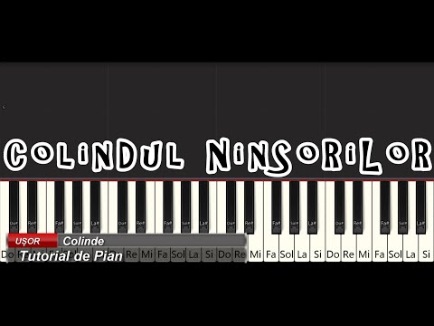 Colindul Ninsorilor - Tutorial Pian