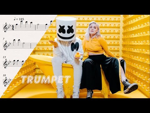 Marshmello & Anne-Marie – FRIENDS - Trumpet Tutorial - Sheets
