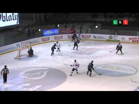 19. kolejka PLH: GKS Tychy - Ciarko PBS Bank Sanok 3:5. Skrót meczu