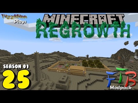 Regrowth S01E25 - Getting Some Meat - Minecraft FTB Modpack Let's Play