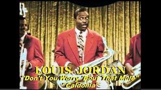 Louis Jordan - Don&#39;t You Worry &#39;Bout That Mule / Caldonia (Movie Clip Colorized) 1946