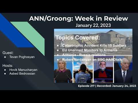 Tevan Poghosyan | Catastrophic Accident in Military Barrack | New EU Civilian Mission to Armenia | Armenia-Russia Relations | Ruben Vardanyan on BBC HARDtalk | Ep 217 - Jan 22, 2023