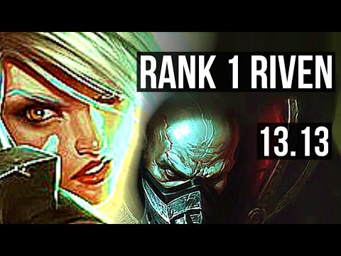 RIVEN vs URGOT (TOP) | Rank 1 Riven, 8/0/2, Legendary | NA Challenger | 13.13