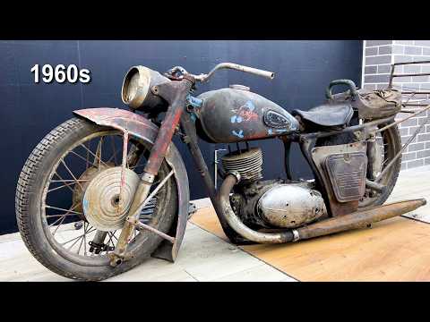 1960s Abandoned Motorcycle Restoration | Full Engine Rebuild Start to Finish