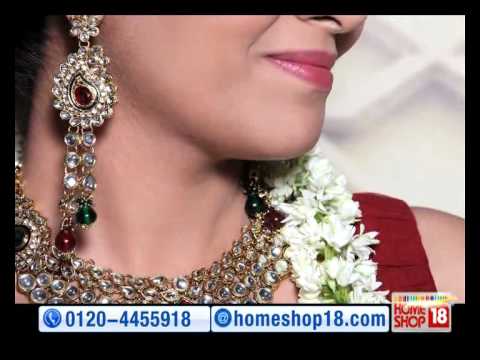 HomeShop18.com - Madhurima Necklace Set by Sia