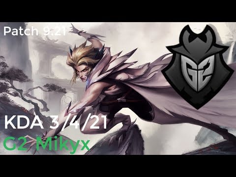 LoL G2 Mikyx Rakan vs Nautilus 3/4/21 SUP Patch 9.21