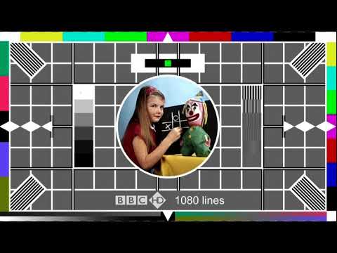 BBC HD full final closedown with vintage test cards, clean idents and first BBC TWO HD startup