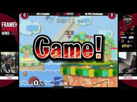 FPS2 - Porkchops (Falco) vs. A Rookie (Mario) - SSBM Pools