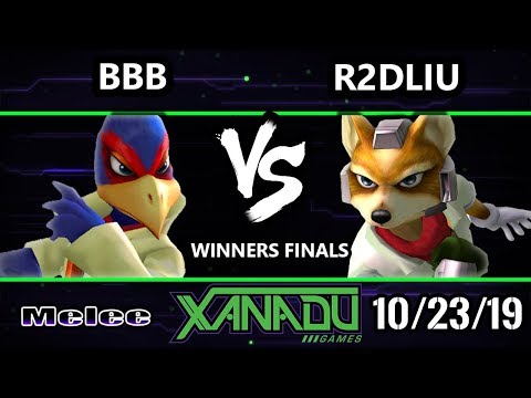 S@X 325 SSBM - R2DLiu (Fox) Vs. BBB (Falco) Smash Melee Winners Finals